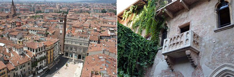 La lune de miel - Vérone et le balcon de Juliette La lune de miel - Vérone et le balcon de Juliette